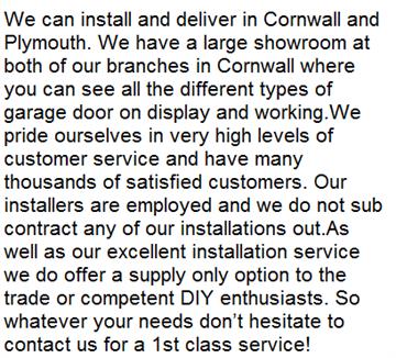 South West Garage Doors Ltd