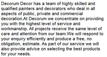 Decorum Decor Ltd