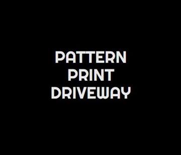 Pattern Print Driveways