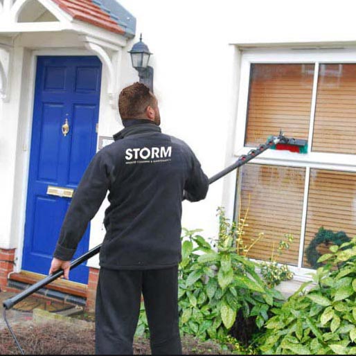 Storm Window Cleaning