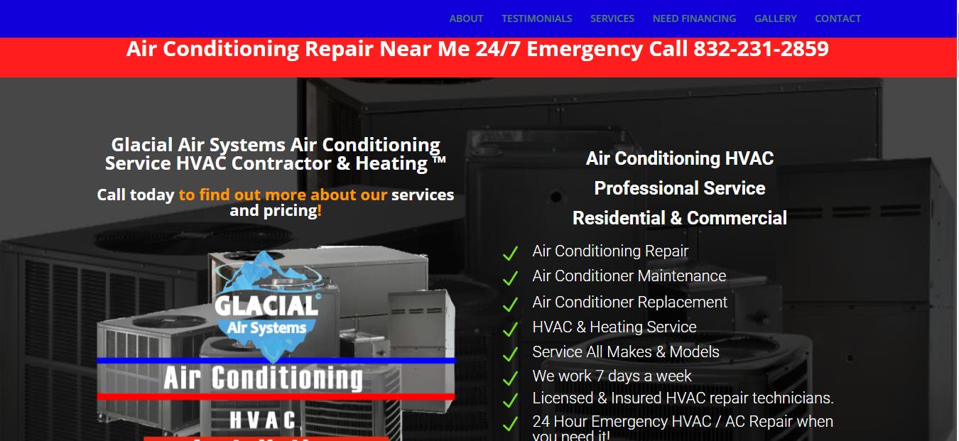 Glacial Air Systems Air Conditioning Service HVAC Contractor & Heating