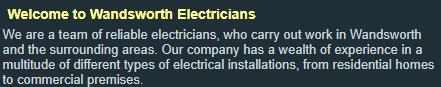 Wandsworth Electricians