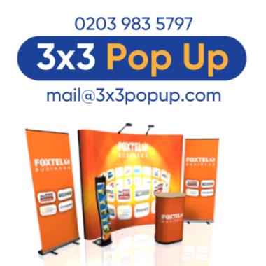 3x3 Pop Up Exhibition Stands