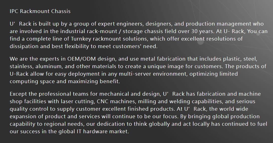 U Rack Enterprise Co. Ltd.