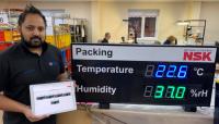 Temperature and Humidity displays with web logging and email alerts
