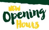 Updated Store Opening Hours