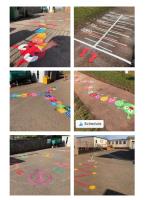 Denbury Primary School playground markings has a makeover!