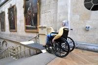 A Stannah wheelchair platform lift supports access in Castle Howard