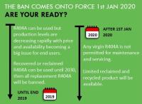 R404A refrigerant phase out ban comes into force 1st Jan 2020, are you ready?
