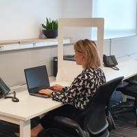 Desk Divider Screen With Window
