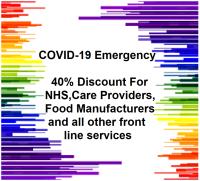COVID-19 Emergency 40% Discount for NHS, Care Providers, Food Manufacturers and all other front line services