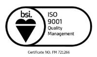 Durham-Duplex Certified by BSI to ISO 9001:2015