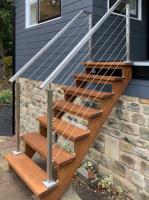 Glass and Stainless Steel Wire Balustrade