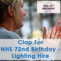CLAP FOR NHS 72ND BIRTHDAY - BLUE LIGHTING HIRE