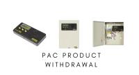 PAC Product Withdrawal