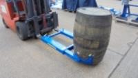 Bespoke forklift drum handling attachments for wine and whisky barrels