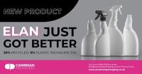 Introducing the new 30% PCR Plastic Packaging Tax-exempt Elan bottle!