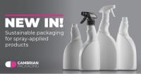 Sustainable packaging for spray-applied products