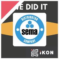 DRUM ROLL PLEASE, IKON ARE NOW A QUALIFIED SEMA DISTRIBUTOR COMPANY.