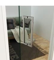 Square Profile Glass Door Handles