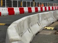 Concrete barriers help to keep workers in UK’s largest railway concourse safe