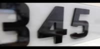 Difference between 3D and 4D number plate letters