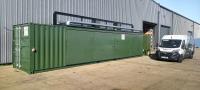 40ft Containerised blast room fitted at Wellbore Integrity Solutions