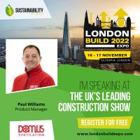 Domus Ventilation to Speak at London Build on The Importance of Indoor Air Quality
