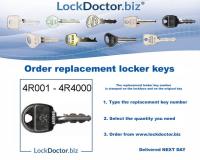 4R Locker Keys 4R0001-4R4000