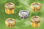 Elesa oil level indicators in brass and stainless steel