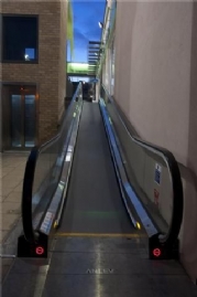 Stannah moving walkway lights the way for shoppers in Bingley