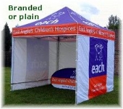 A branded marquee is a powerful advertising tool