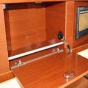 New smaller damped furniture stay ideal for yacht interiors