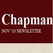 Chapman Bespoke Woodwork November 2010 Newsletter