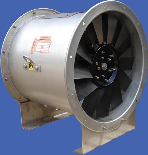 Axial fans with polypropylene impellers