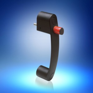 CORROSION&#45;RESISTANT GRAB HANDLE WITH SAFETY LOCK