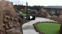 Video - Jurassic parrr themed Adventure Golf, Glasgow 2011.