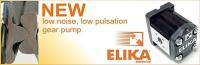 new ELIKA® GEAR PUMPS the new low noise, low pressure pulsation gear pump reduce noise levels by 15 dBA