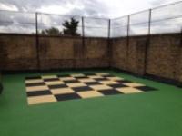 Edward Wilson Primary Rooftop Playground New Safety Surfacing & Sports Area 