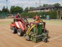 Artificial Grass Tennis Courts Cleaned At The Park Langley Club 