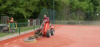 Artificial Clay Courts Cleaned At The Lensbury Club 