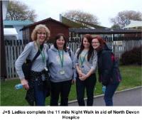 J+S raise a total of £6,175 for North Devon Hospice
