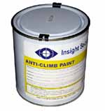 Anti climb paint, is widely used to prevent unwelcome visitors from climbing up drainpipes, on to roofs, or over walls, gates an