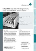 Schenck Process Screen Feature for the month - Feeders Screens