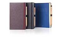 Nappa Leather Notebook in Black or Burgundy