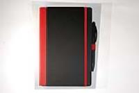 Red spine notebook