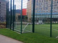 Rooftop MUGA for space age Salford MediaCityUK school 