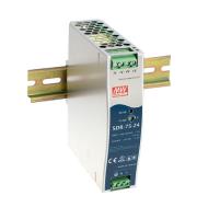 SDR-75 SERIES - MEAN WELL’S LATEST SLIM LINE DIN RAIL POWER SUPPLY WITH HIGH EFFICIENCY