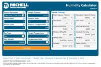 Michell’s new humidity calculator makes moisture conversions quick and simple to do