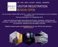 FREE ADMISSION: Join Rubb at DSEI 2015